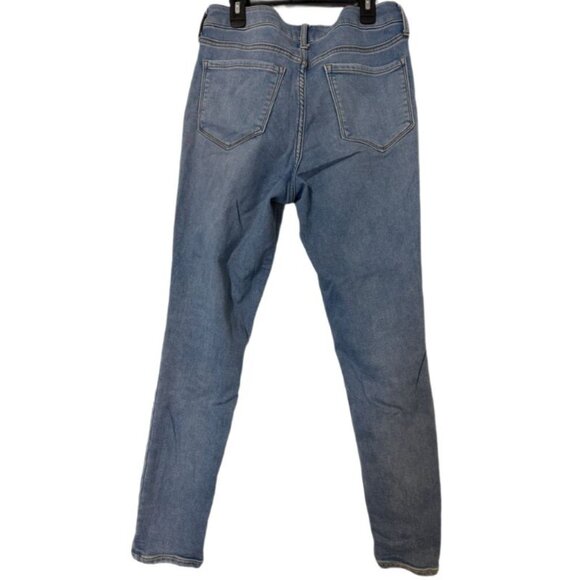 Old Navy Rockstar Super Skinny Jeans Size 8 | High Rise Stretch Denim Blue - Picture 3 of 4
